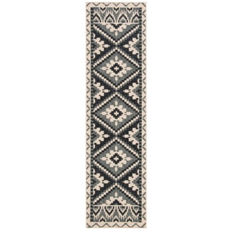 Safavieh 2 ft. 3 in. x 14 ft. Veranda Runner Area Rug Beige & Grey VER096-3413-214